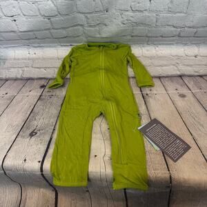 Kickee Pants Green Bamboo Baby Zippie